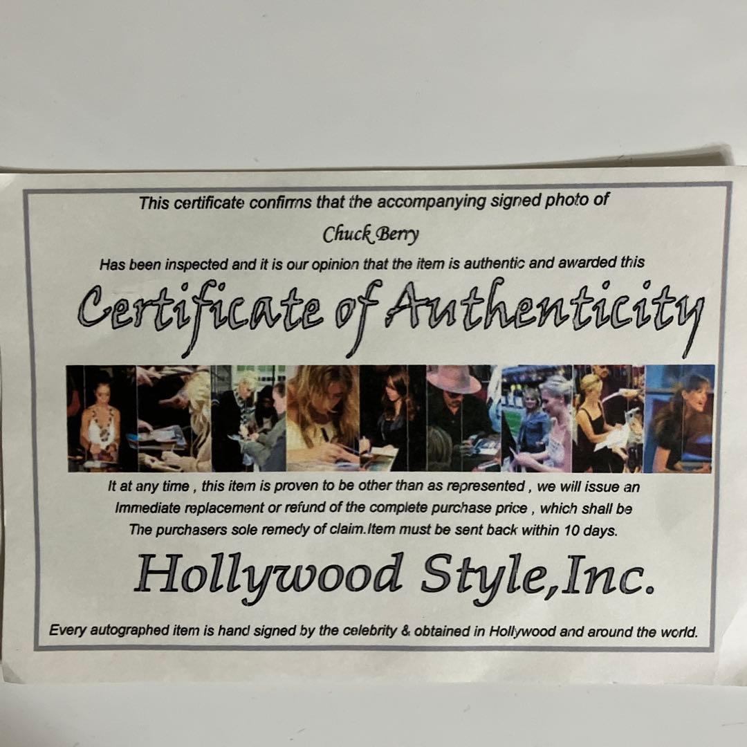 チャックベリー　直筆サイン入り写真