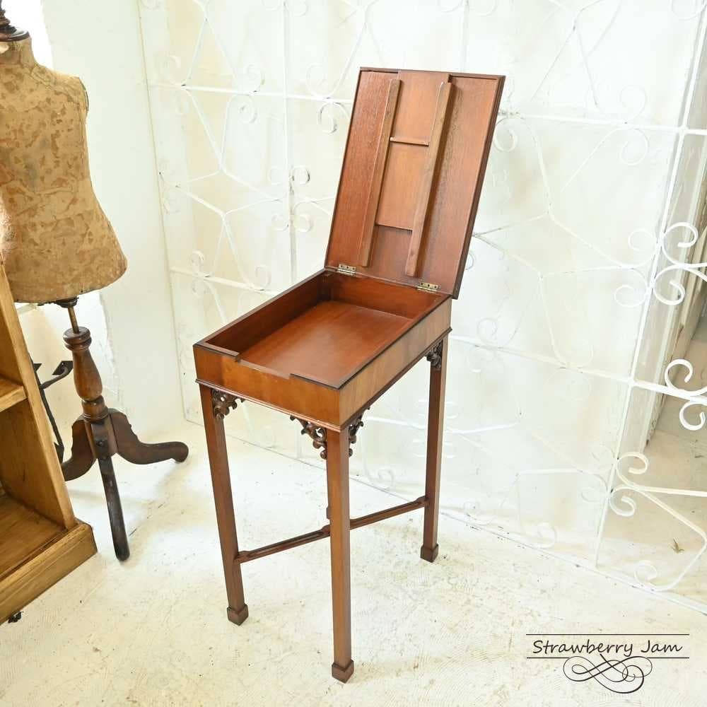 L3705-277 英国アンティーク クラシック サイドテーブル 収納 花台