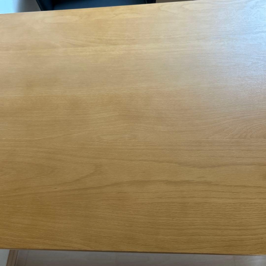 ナチュラルウッド ダイニングテーブル　収納棚付き