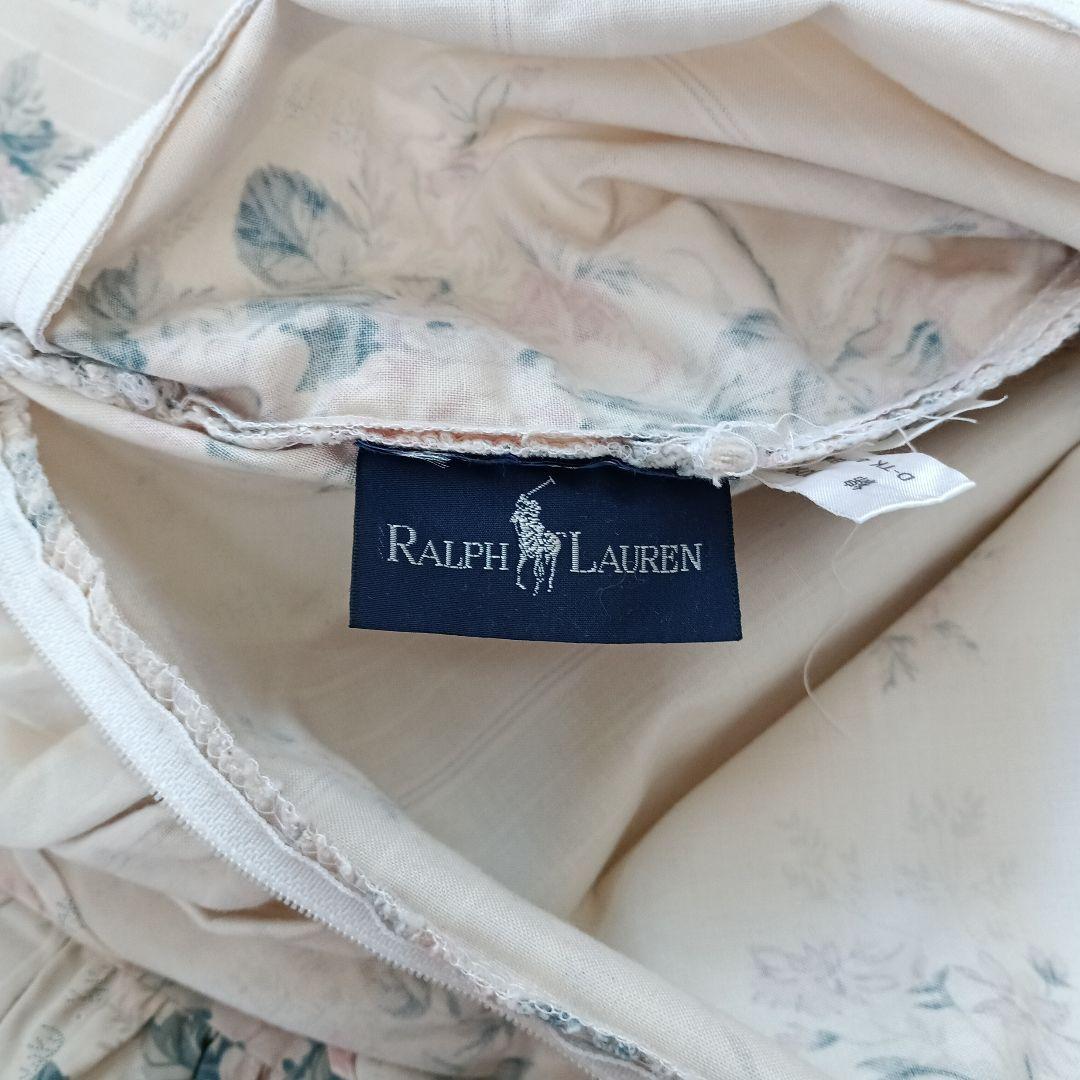 Ralph Lauren フリル付きクッションカバー45ｃｍ角 2枚セット