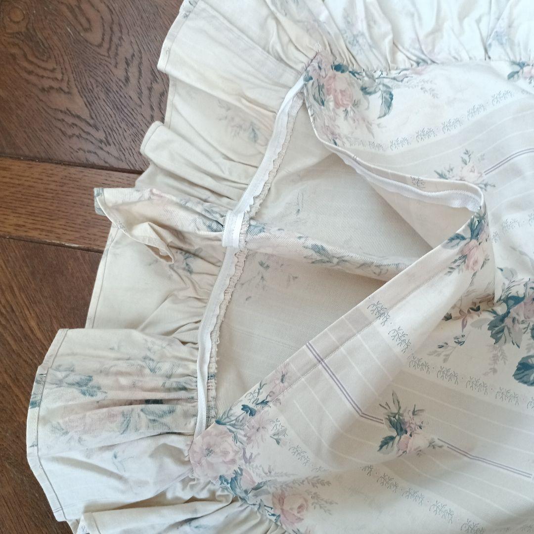 Ralph Lauren フリル付きクッションカバー45ｃｍ角 2枚セット