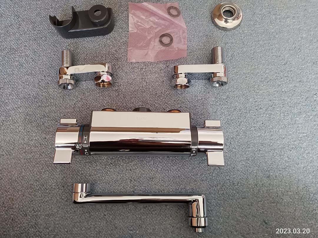 新品未使用　KVK サーモスタット式混合栓 KM800WT