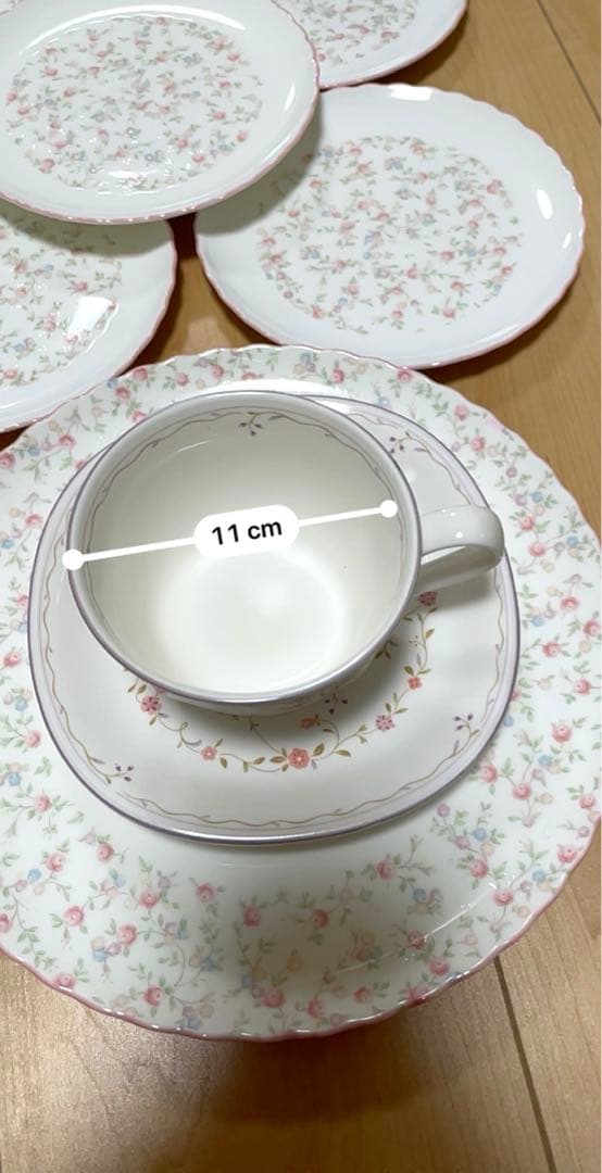 超美品ノリタケ　キューティーローズ　ティーセット　まとめ売り