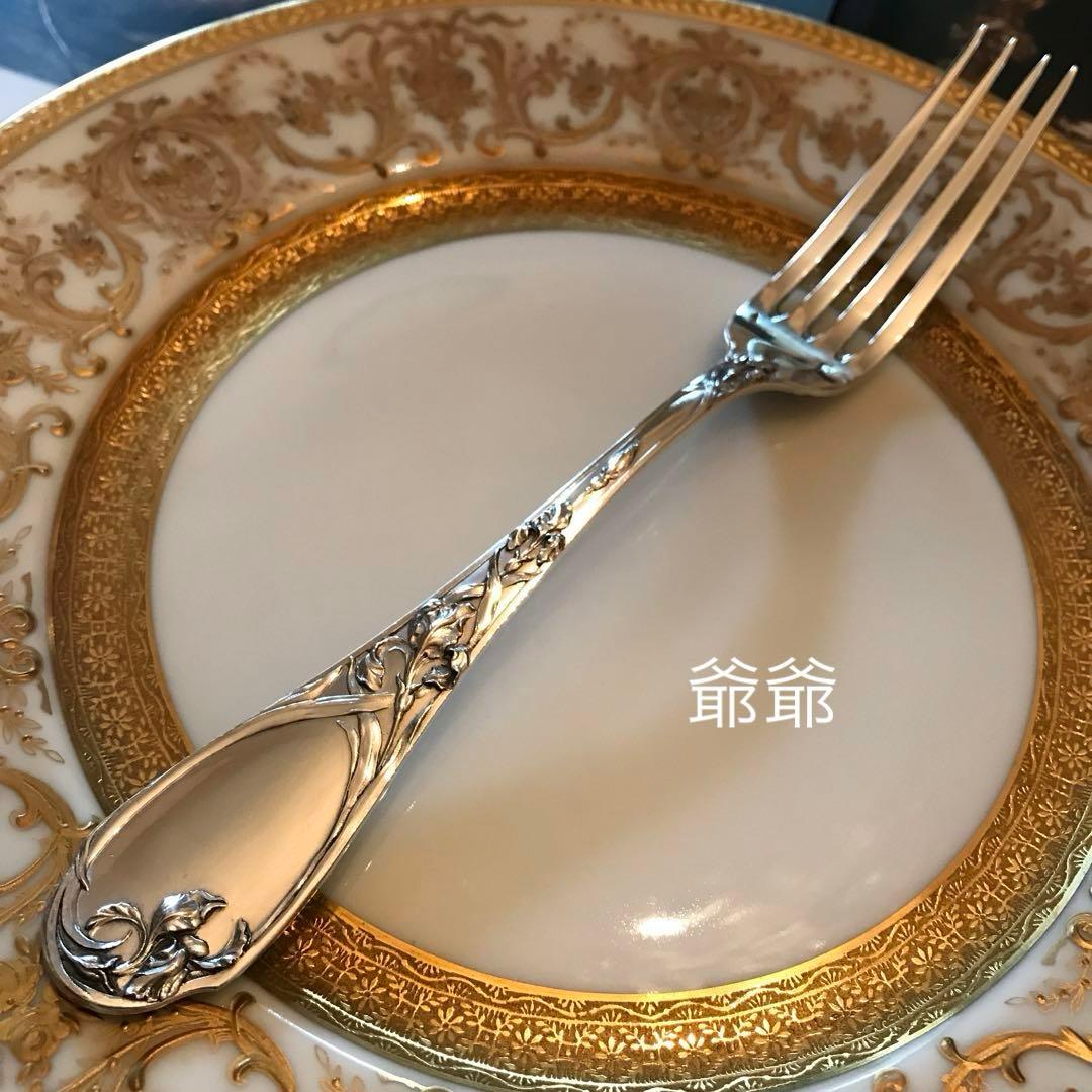 Puiforcat ピュイフォルカ／「アイリス」純銀製 フォーク２本