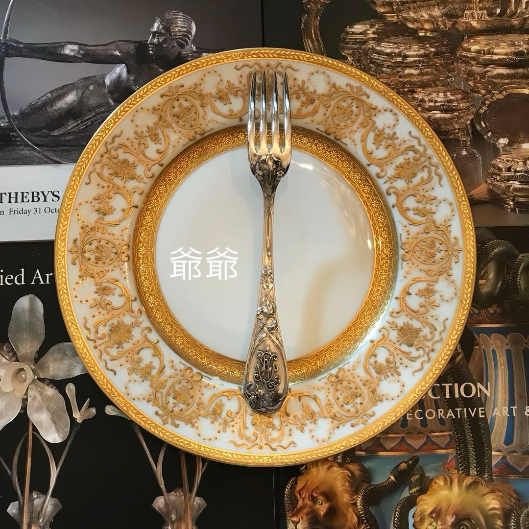 Puiforcat ピュイフォルカ／「アイリス」純銀製 フォーク２本