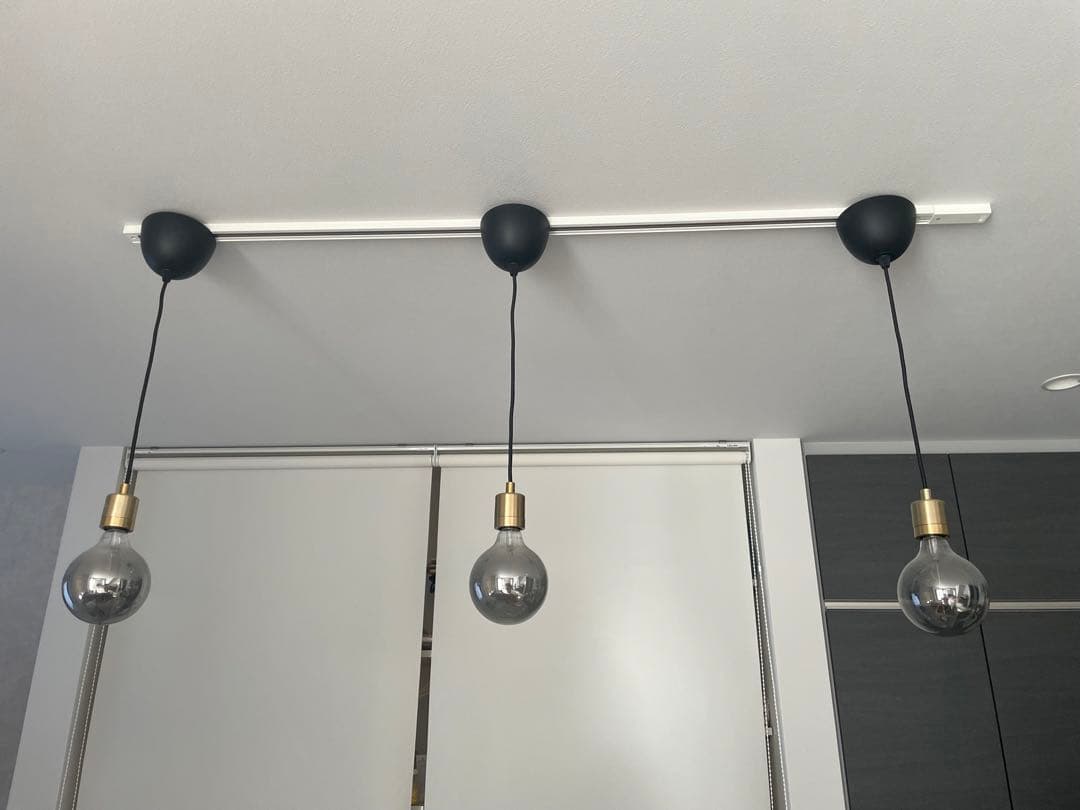 3灯ペンダントライト ブラック