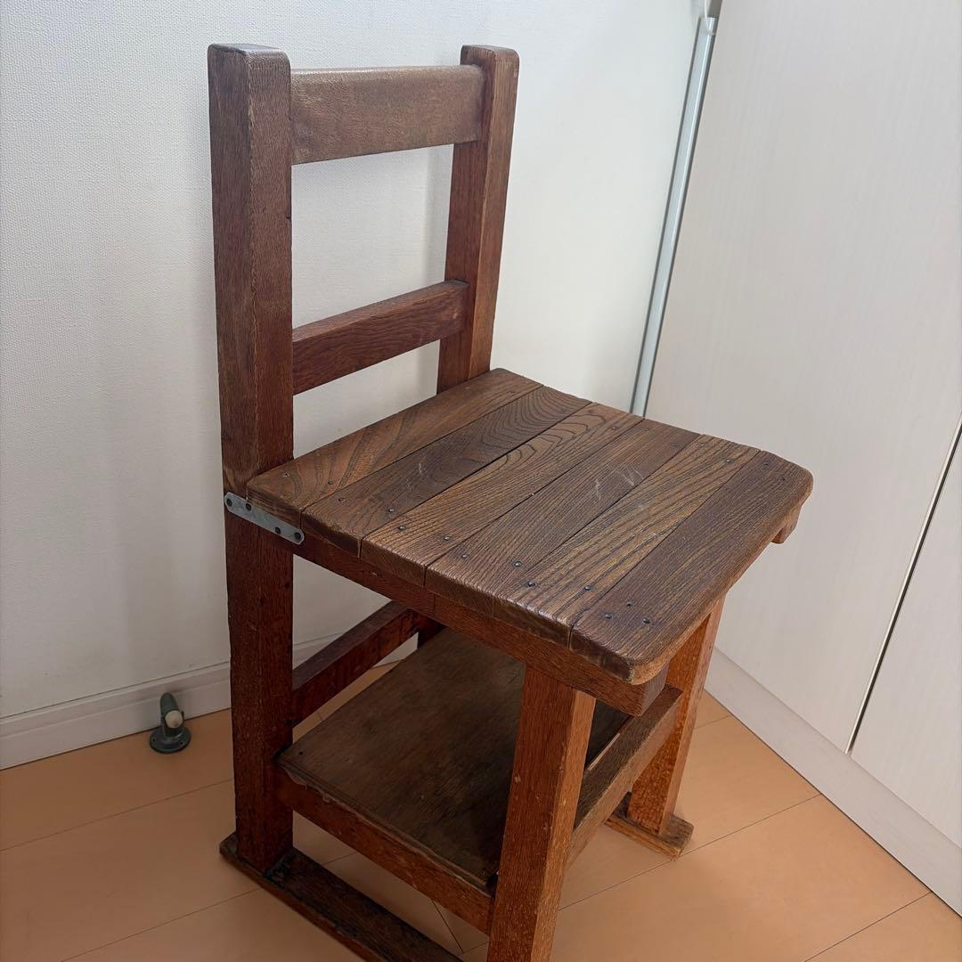 アンティーク椅子　古道具　木製　昭和の家具