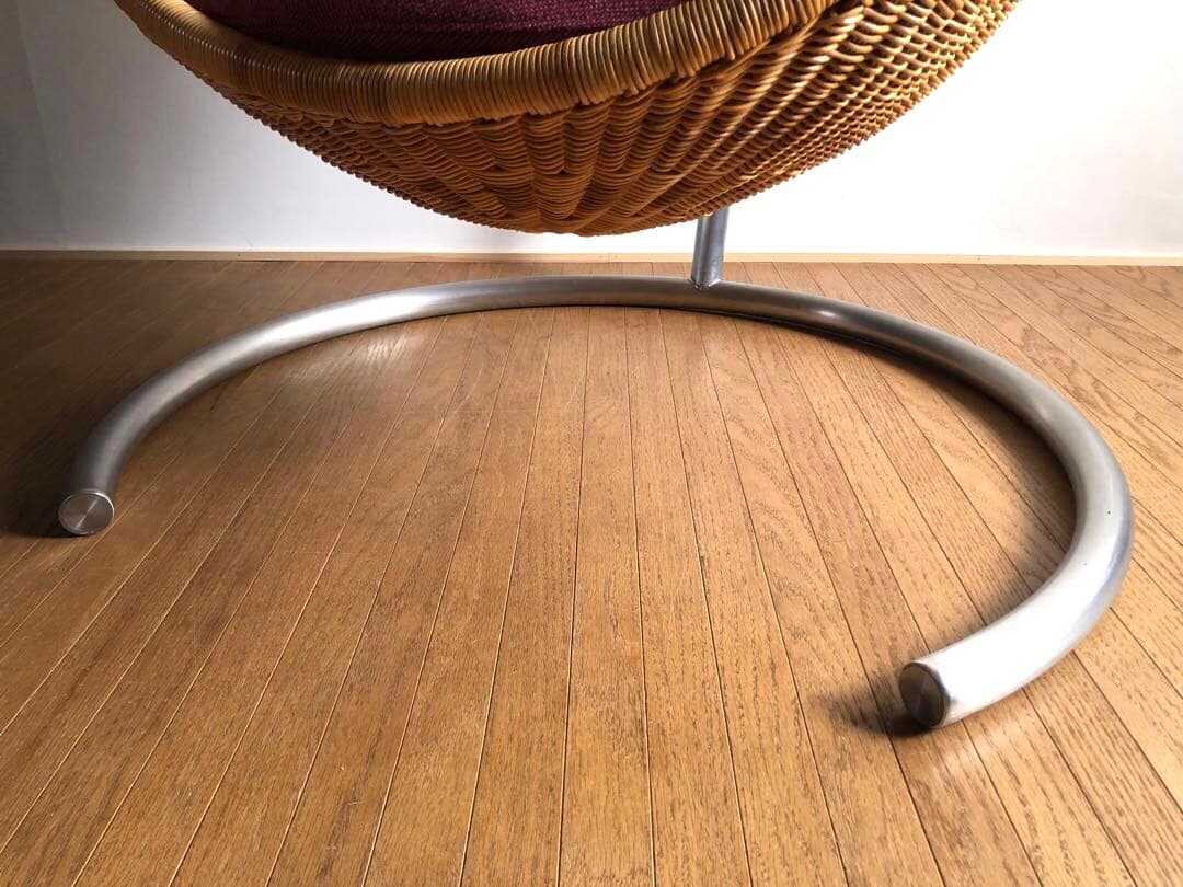 名作 ヤマカワラタン製 ナナディッツェル ハンギングエッグチェア 北欧 デザイン