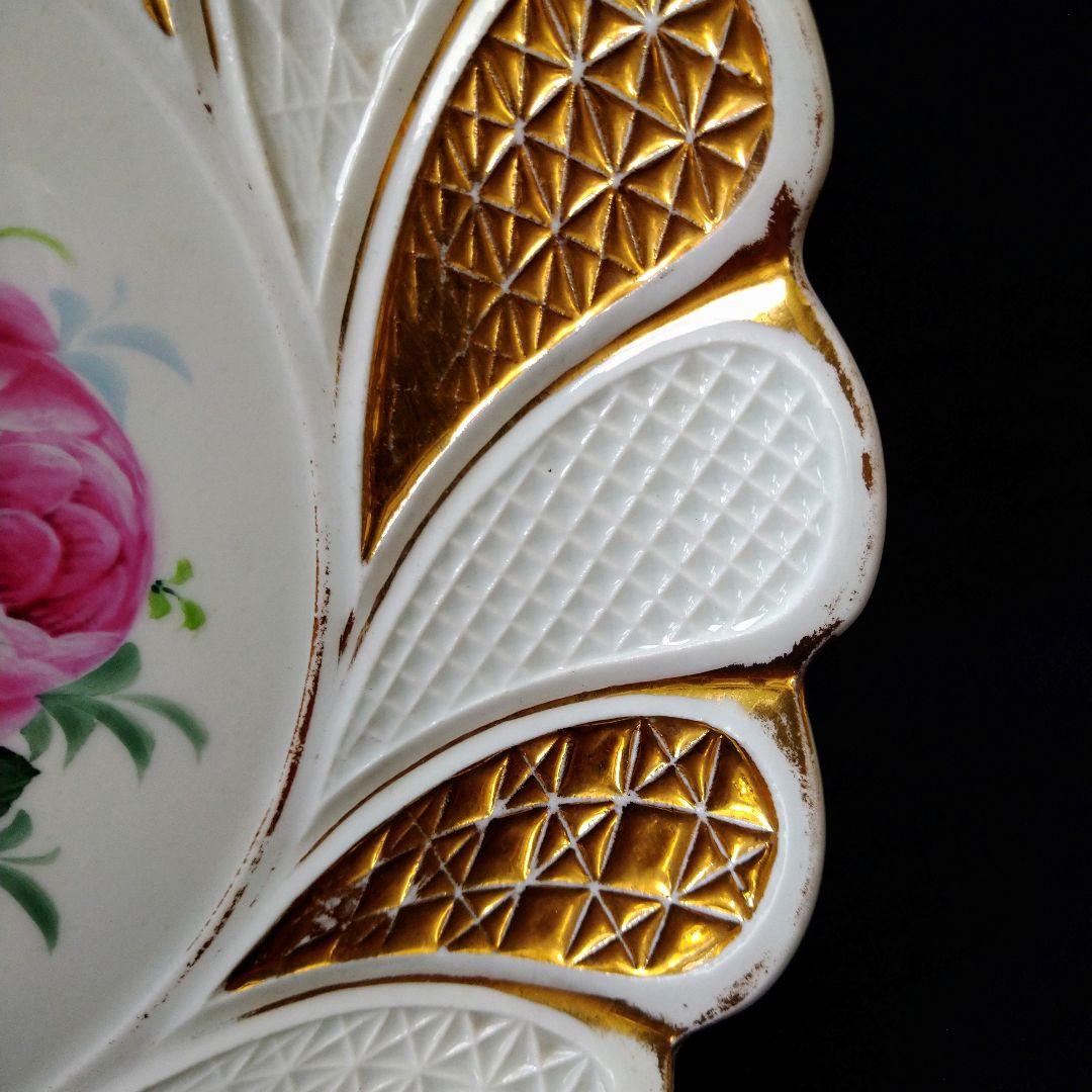 ✤1924年以前✤マイセン✤『花紋レリーフ皿』