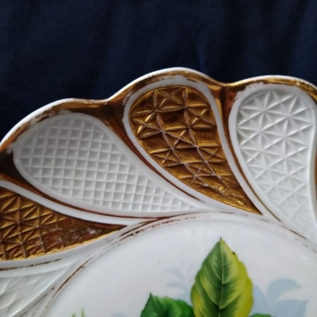 ✤1924年以前✤マイセン✤『花紋レリーフ皿』