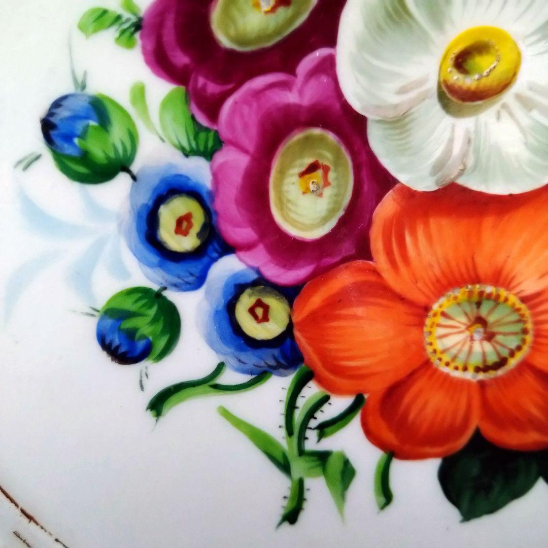 ✤1924年以前✤マイセン✤『花紋レリーフ皿』