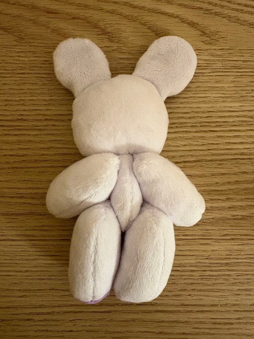 うさじ　紫　ハンドメイドぬいぐるみ くまきち 雷鳥つめ