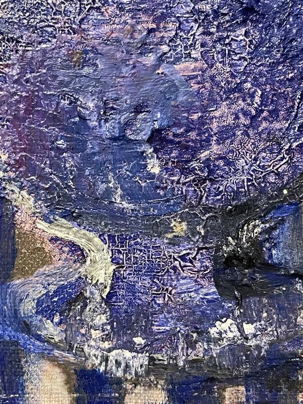 「真作」浦野光江「野菊」静物画　油彩画　額装　サイン有り　SM号