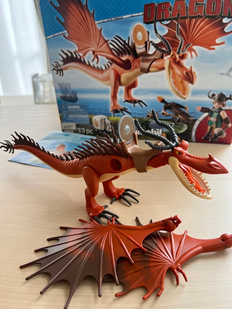 ヒックとドラゴン プレイモービル 9459 フックファング スノット 箱