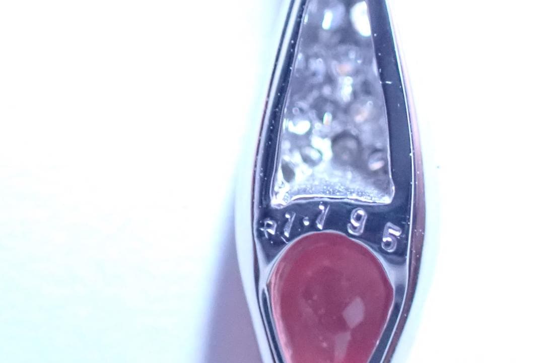 パパラチアサファイア　ペンダントトップ　1.195ct　ダイヤ0.3ct　058