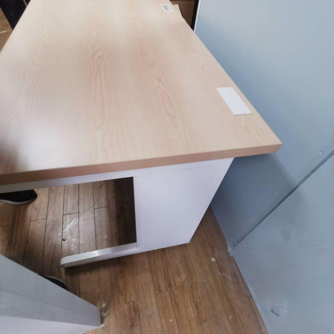 デスク 井上金庫 オフィスデスク 平机 幅1200mm 本体ホワイト PC机