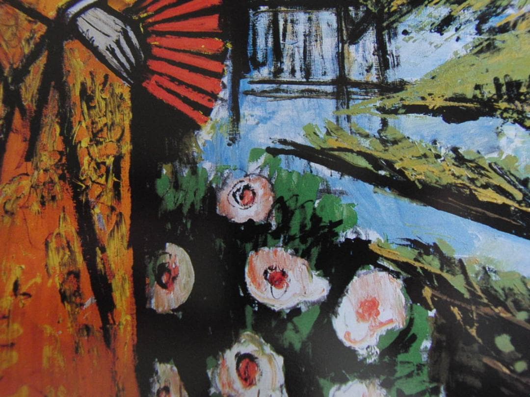 ベルナール・ビュッフェ、希少な額装用画集より,厳選,新品額装,額装付