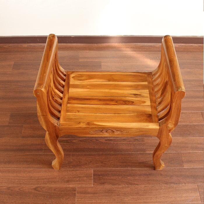 訳あり アジアン チーク家具 無垢 デザインスツール リゾートチェア 椅子 腰掛