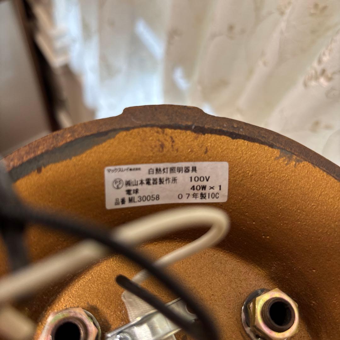 クラシック ホワイトガラス シャンデリア 廃盤品