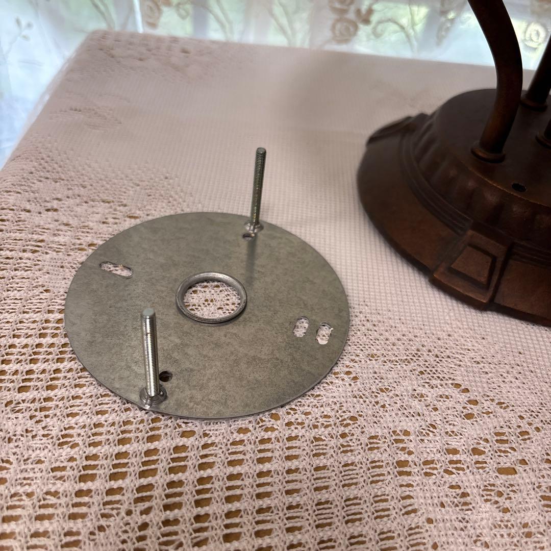 クラシック ホワイトガラス シャンデリア 廃盤品