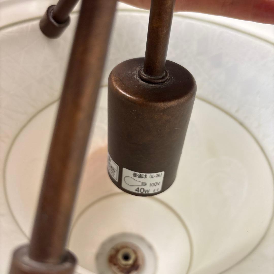 クラシック ホワイトガラス シャンデリア 廃盤品