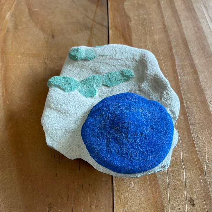 珍品　天然石　1点物　アズライト(藍銅鉱）