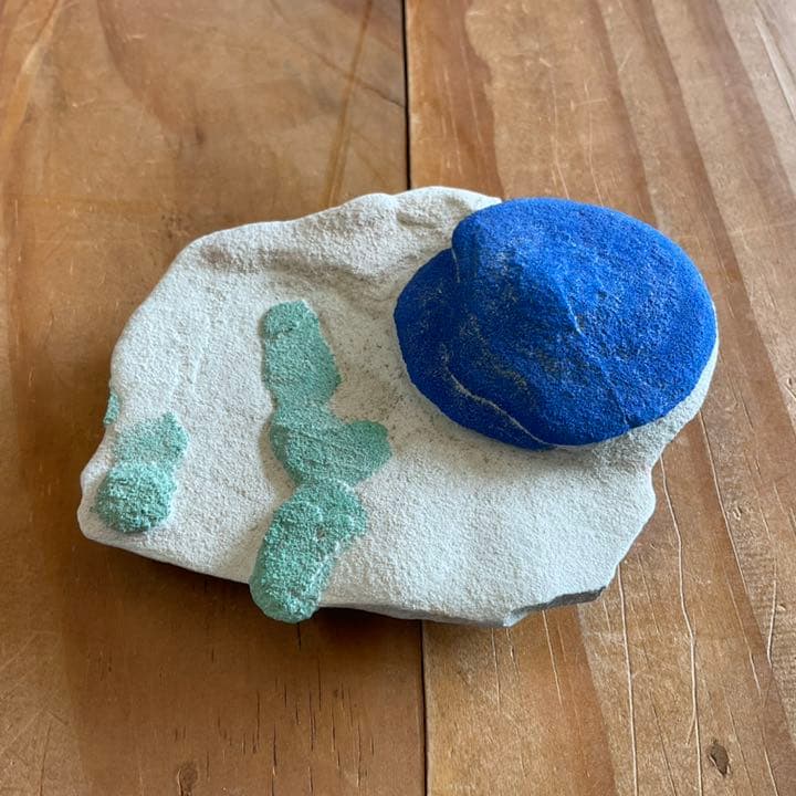 珍品　天然石　1点物　アズライト(藍銅鉱）