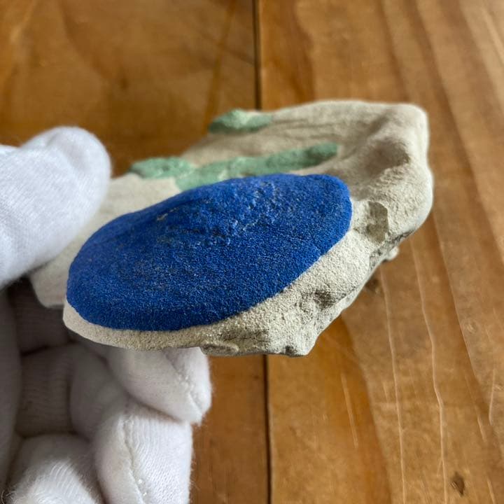 珍品　天然石　1点物　アズライト(藍銅鉱）