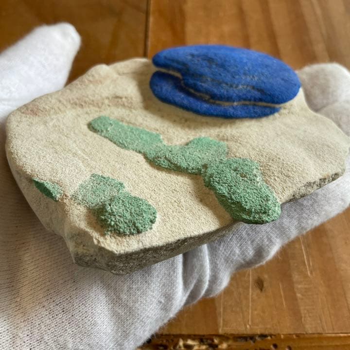 珍品　天然石　1点物　アズライト(藍銅鉱）