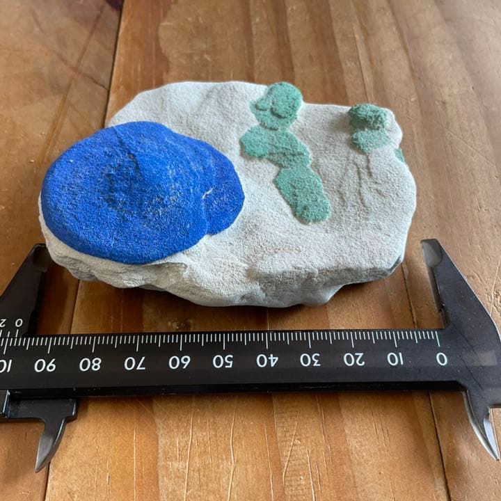 珍品　天然石　1点物　アズライト(藍銅鉱）