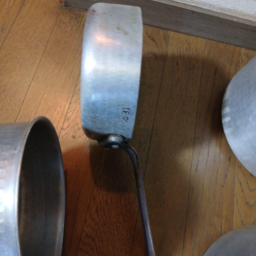 プロ仕様アルミ製片手鍋・フライパン 4個セット