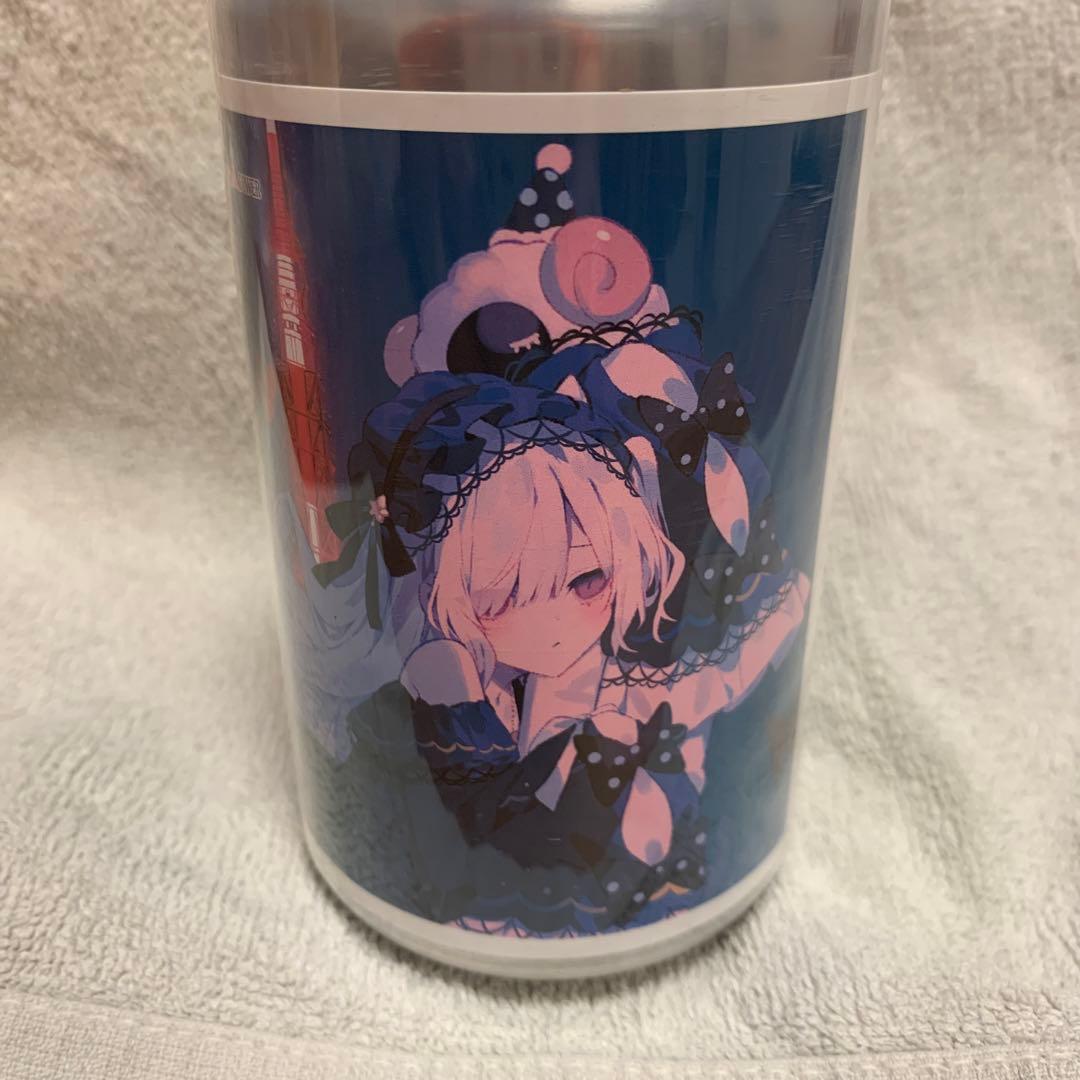 魔法少女ノ魔女裁判 オリジナルラベル缶 ステッカー 夏目アンアン まの