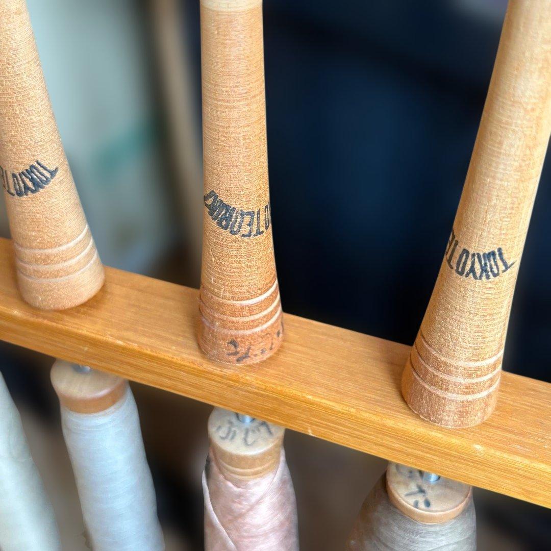 大管24本セット 大管立て 東京手織機 織り機　織物道具 手織り