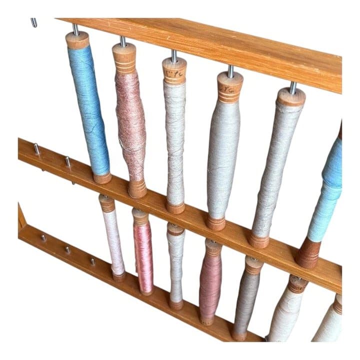 大管24本セット 大管立て 東京手織機 織り機　織物道具 手織り