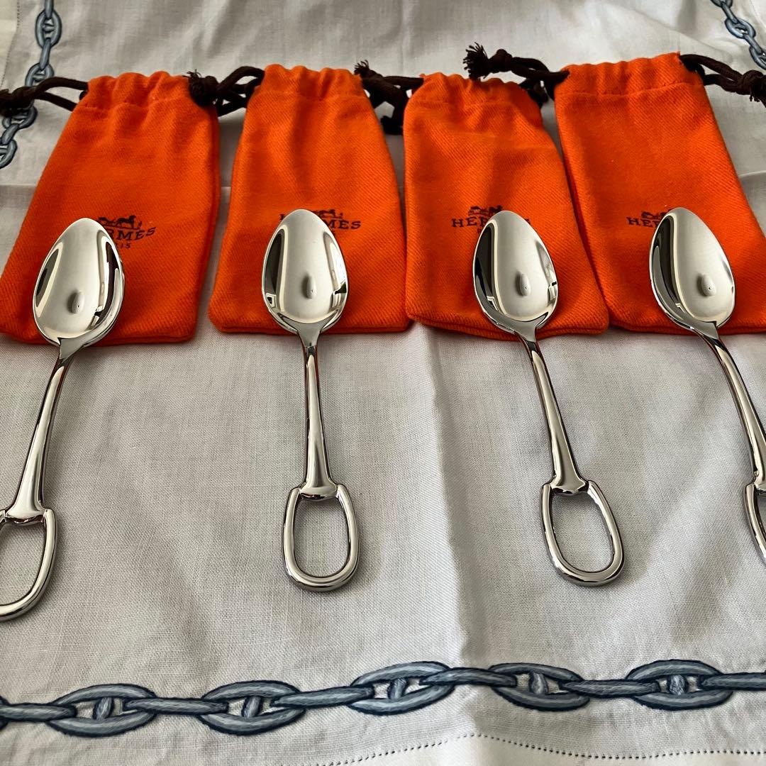 エルメス　ティースプーン　アトラージュ　4本セット