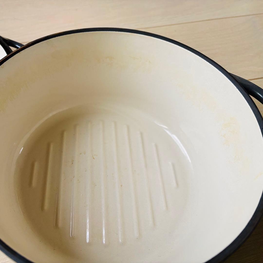 バーミキュラオーブンポットラウンド22cm 　　　　　　　パール グレー 両手鍋