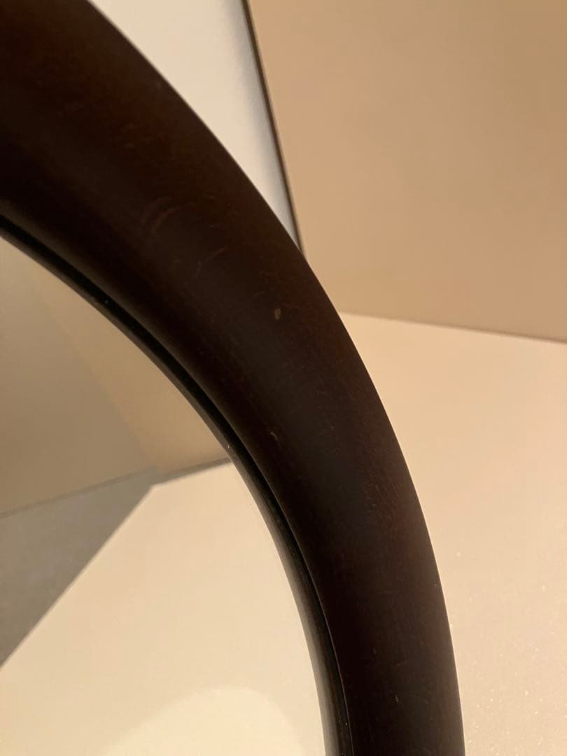 秋田木工【柳宗理】古代色 曲木鏡 壁掛け 木製　ウォールミラー