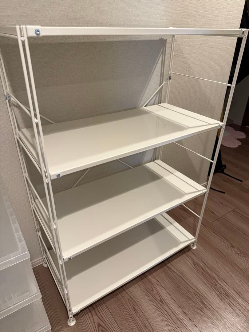 【送料込】無印良品　スチールユニットシェルフ　ワイド　中