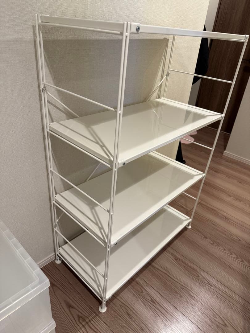 【送料込】無印良品　スチールユニットシェルフ　ワイド　中