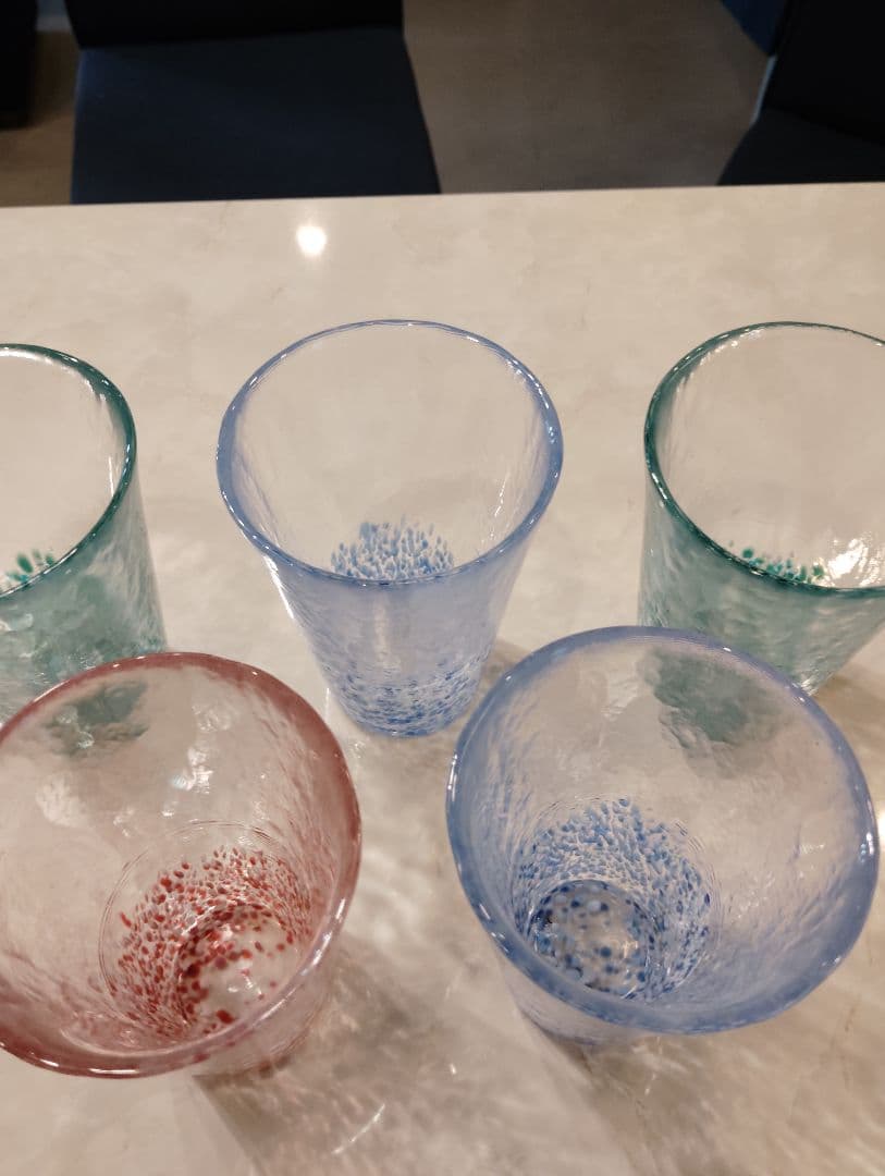 津軽ビードロハンドメイド５個セット 未使用300mI