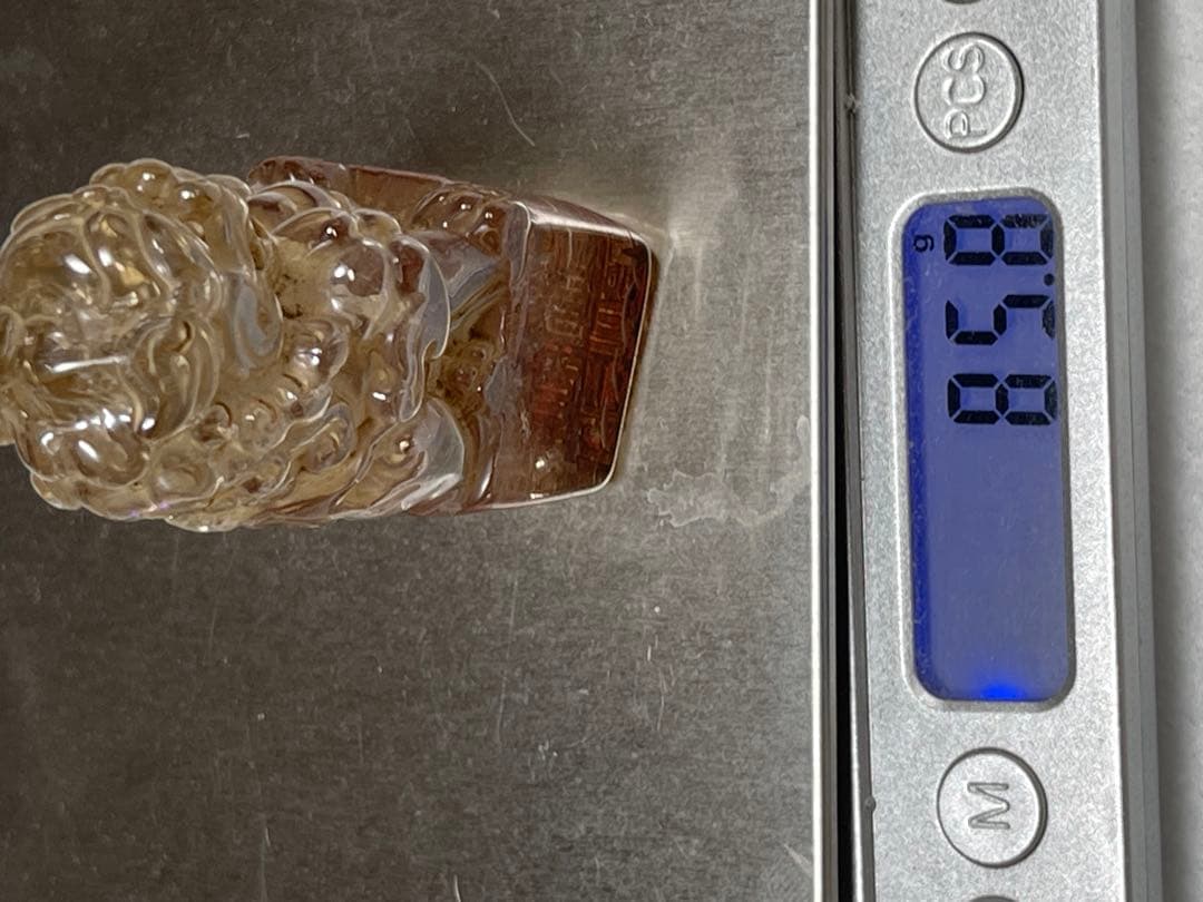 天然水晶 印章置物 年代品高品質 天然石 原石 置物大逸品 骨董 古美術品