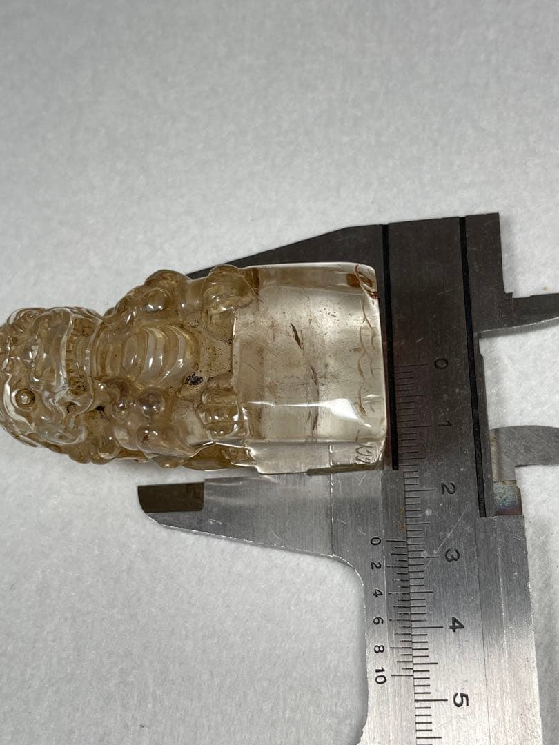 天然水晶 印章置物 年代品高品質 天然石 原石 置物大逸品 骨董 古美術品