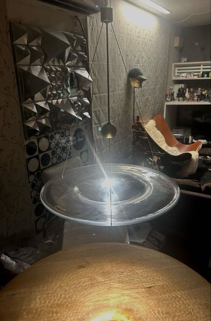 [海外輸入品]　カスタマイズ品　モダンペンダントLEDライト(暖色)　アート