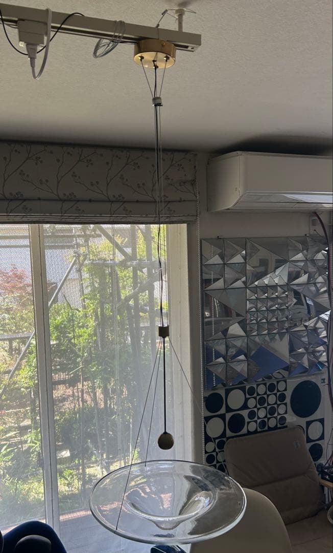 [海外輸入品]　カスタマイズ品　モダンペンダントLEDライト(暖色)　アート