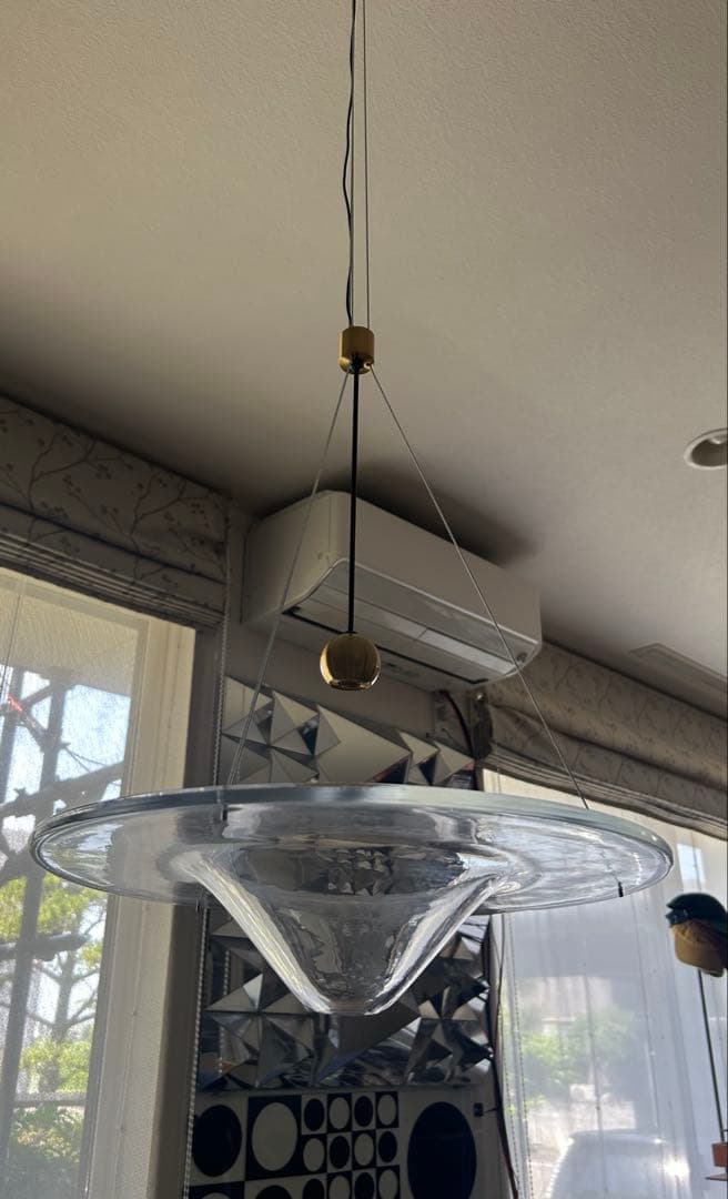 [海外輸入品]　カスタマイズ品　モダンペンダントLEDライト(暖色)　アート