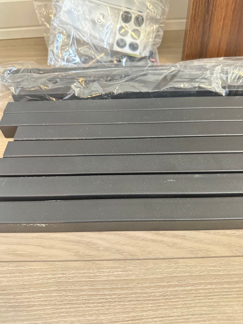 2個セット　メラミン コンソールテーブル ブラウン ONOD0114PLBLK