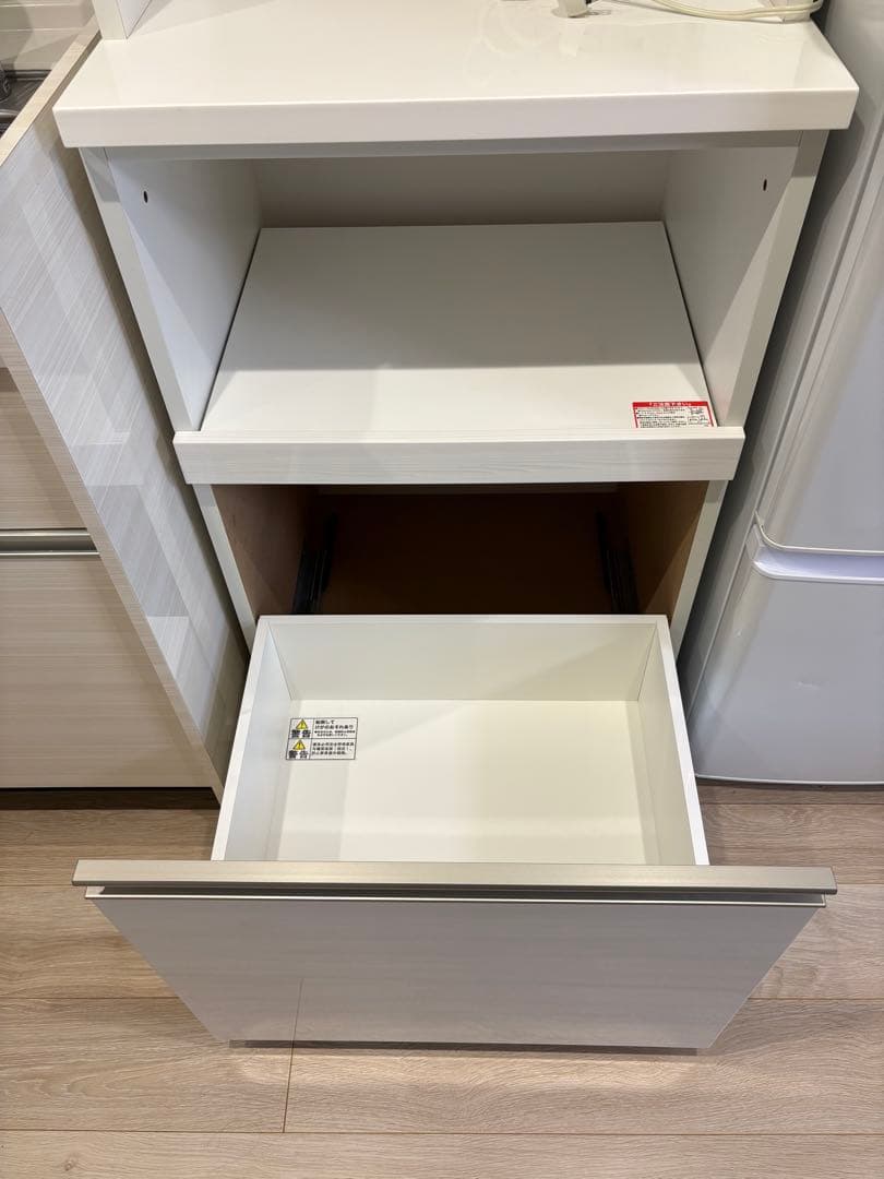 ニトリ 食器棚 リガーレ 60cm ホワイト キッチンボード