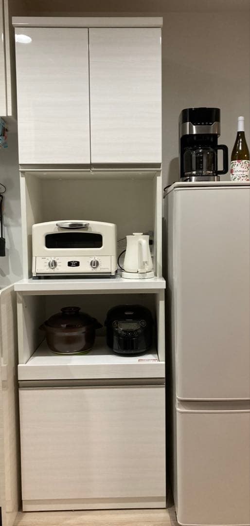 ニトリ 食器棚 リガーレ 60cm ホワイト キッチンボード