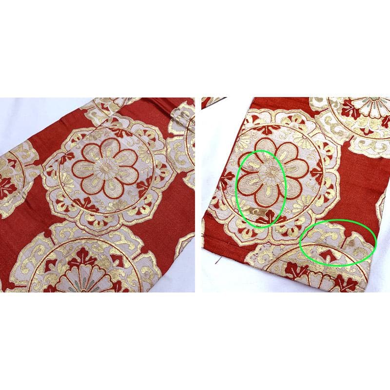 510ag14■七五三 七歳 女児 着物&丸帯&長襦袢 刺繍 鼓 梅■状態良好