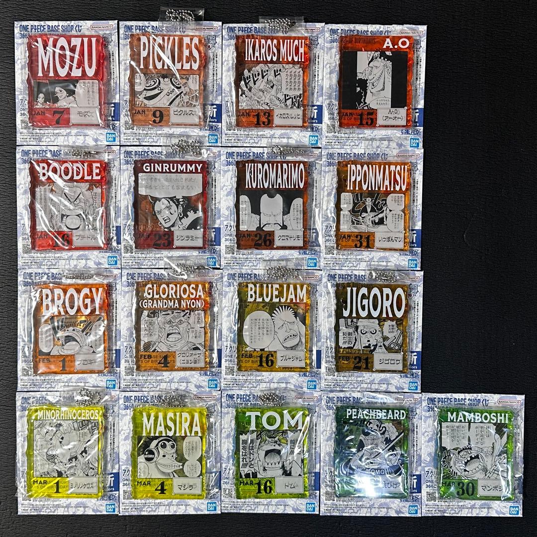 即日配送 ONE PIECE アクリルブロックチャーム賞 BASE SHOPくじ - メルカリ